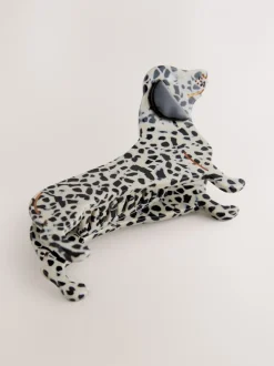 Haaraccessoires|Next - Sausage Dog Hair Claw Clip Wit/zwart