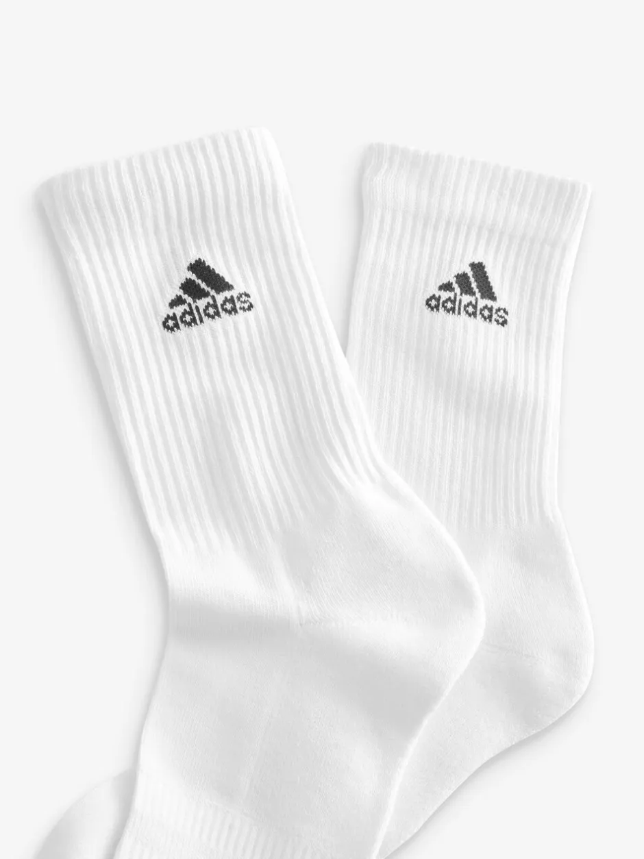 Sportkleding|Sokken|adidas - Verpakking van 6 zachte crew sokken Wit/zwart