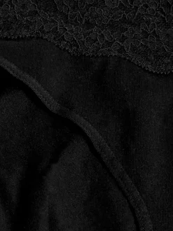 Onderbroeken*Next Wit/zwart/grijs - Katoenen kanten slipjes 4 stuks