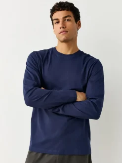 Ondergoed|Ondergoed*Next - Set van 5 T-shirts met lange mouwen en laagjes Wit/zwart/grijs/marineblauw