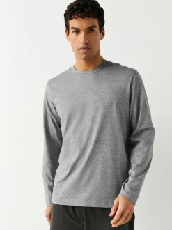 Ondergoed|Ondergoed*Next - Set van 5 T-shirts met lange mouwen en laagjes Wit/zwart/grijs/marineblauw