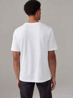 Loungewear|T-Shirts En Hemden|Next Wit/zwart/marineblauw - Normale Pasvorm - Essential katoenen T-shirts verpakking van 6