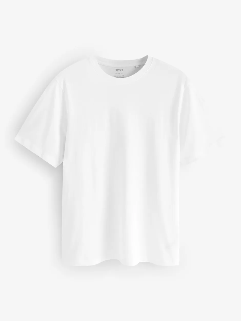 Loungewear|T-Shirts En Hemden|Next Wit/zwart/marineblauw - Normale Pasvorm - Essential katoenen T-shirts verpakking van 6