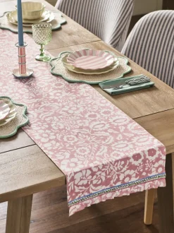 Tafellinnen En Placemats |Next Woodblock Kitchen Table Runner