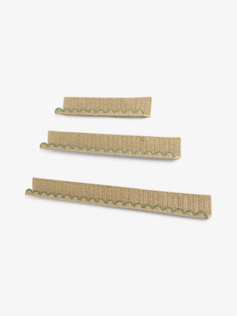 Opslag En Organisatie|Planken En Opslag|Next Woven Scallop Picture Shelf Grijs-groen