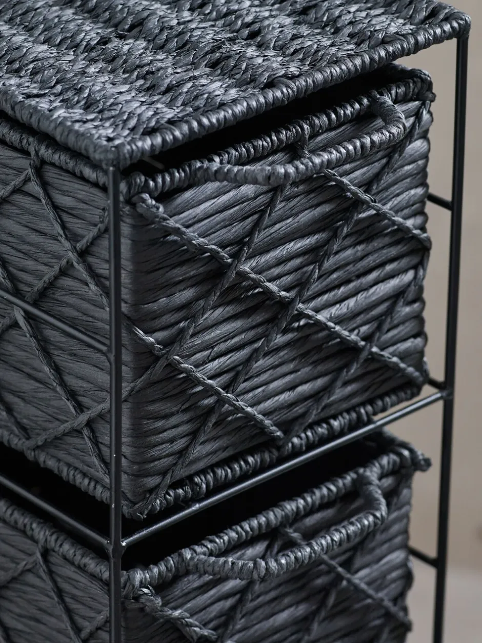 Thuiskantoor*Next Woven Slim Storage Drawers Zwart