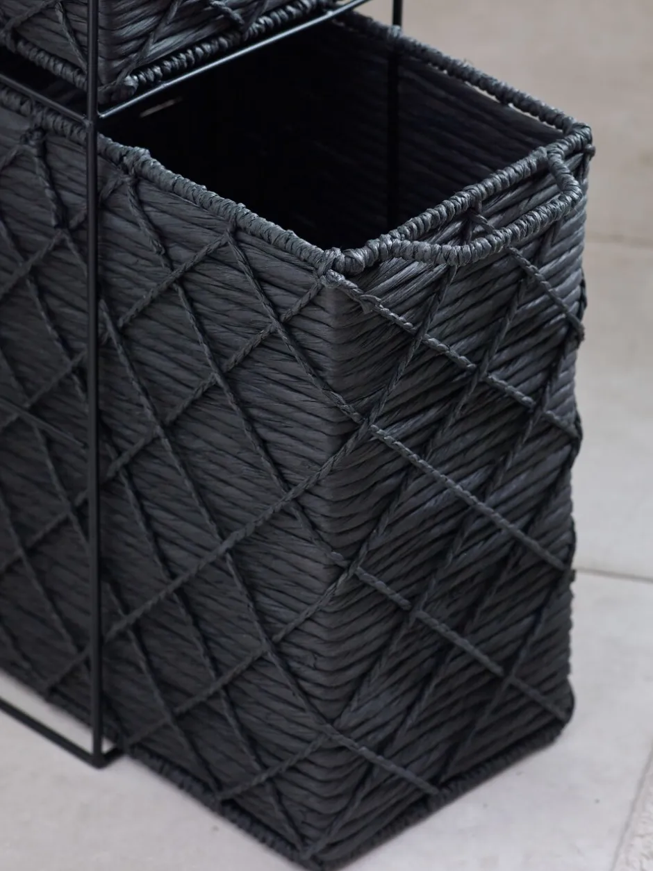 Thuiskantoor*Next Woven Slim Storage Drawers Zwart