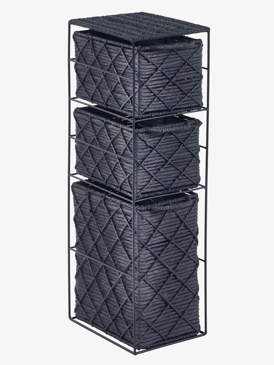 Thuiskantoor*Next Woven Slim Storage Drawers Zwart