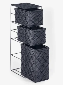 Thuiskantoor*Next Woven Slim Storage Drawers Zwart