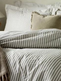 Beddengoedsets En Dekbedovertrekken*Yard Hebden set van gestreept dekbedovertrek en kussensloop van 100% katoen