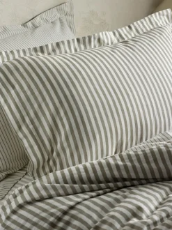 Beddengoedsets En Dekbedovertrekken*Yard Hebden set van gestreept dekbedovertrek en kussensloop van 100% katoen