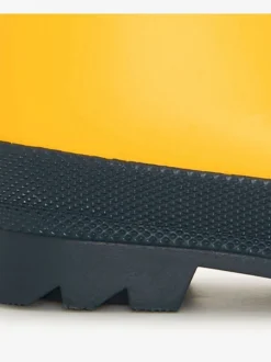 Laarzen*Hatley Yellow & Navy Matte Rain Wellies