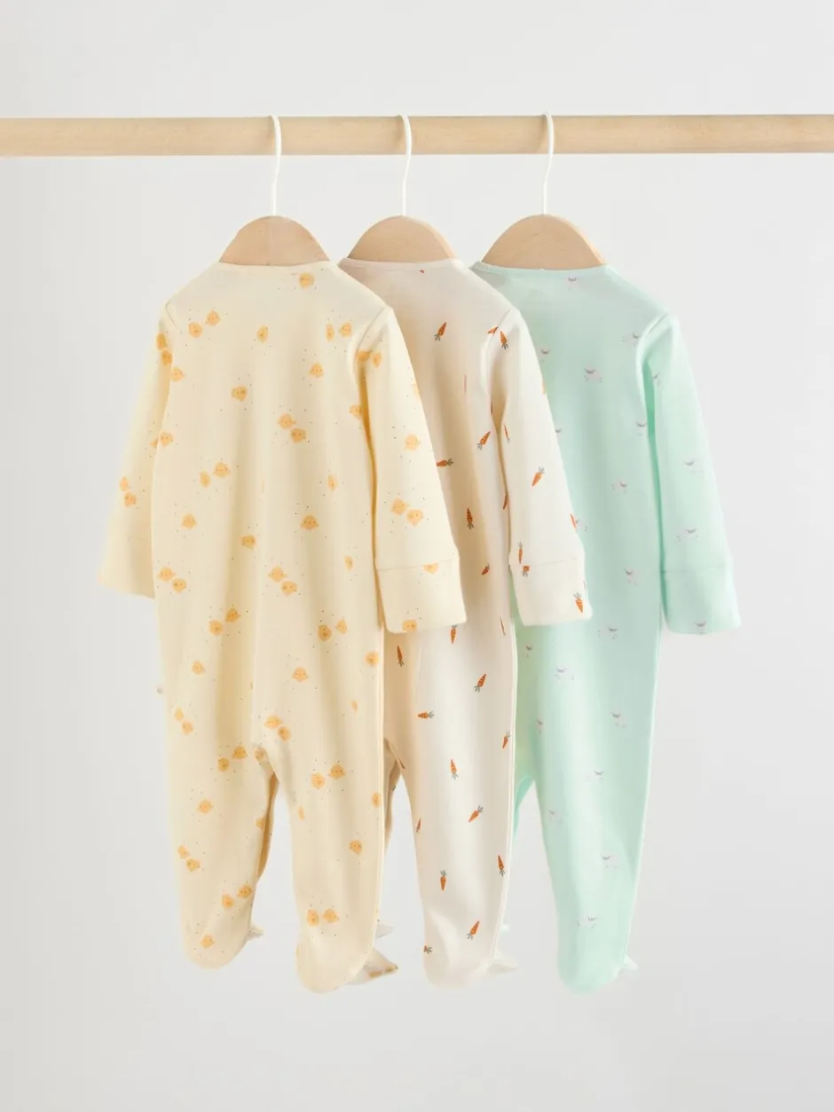 Babypakjes En Babypyjama's*Next Yellow Easter Character - 3 Pack Baby slaappakken (0mnd-2jr)