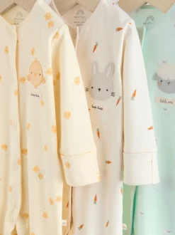 Babypakjes En Babypyjama's*Next Yellow Easter Character - 3 Pack Baby slaappakken (0mnd-2jr)