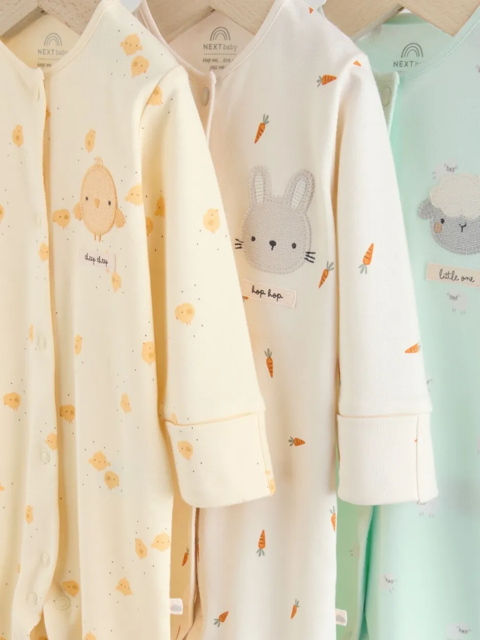 Babypakjes En Babypyjama's*Next Yellow Easter Character - 3 Pack Baby slaappakken (0mnd-2jr)