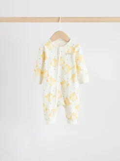Multipacks|Babypakjes En Babypyjama's*Next Yellow Easter Character - Verpakking van 3 babyslaappakjes met tweewegrits (0 mnd - 3 jr)