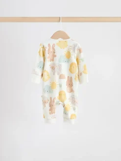 Multipacks|Babypakjes En Babypyjama's*Next Yellow Easter Character - Verpakking van 3 babyslaappakjes met tweewegrits (0 mnd - 3 jr)