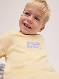 Tops|T-Shirts*Next Yellow Mama's Bestie - Short Sleeve Small Graphic T-Shirt (3mths-7yrs)