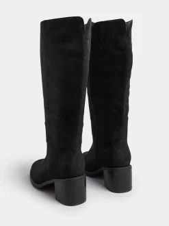 Boots|Yours Curve Block Heel Knee High Boots