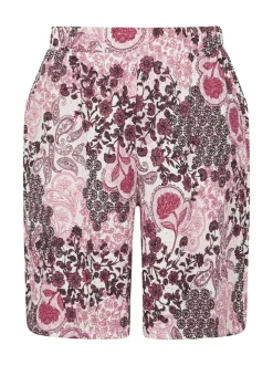 Shorts*Yours Curve Paisley Crinkle Shorts