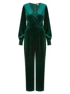 Jumpsuits En Playsuits*Yumi - Fluwelen jumpsuit met lange mouwen