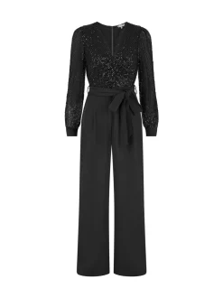 Gelegenheidskleding|Jumpsuits En Playsuits|Yumi - Jumpsuit met lovertjes en lange mouwen