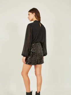 Shorts|Yumi minishort met lovertjes