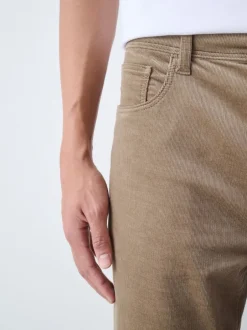 Broeken En Chino's*Next - Motionflex Corduroy Stretch Trousers Zand
