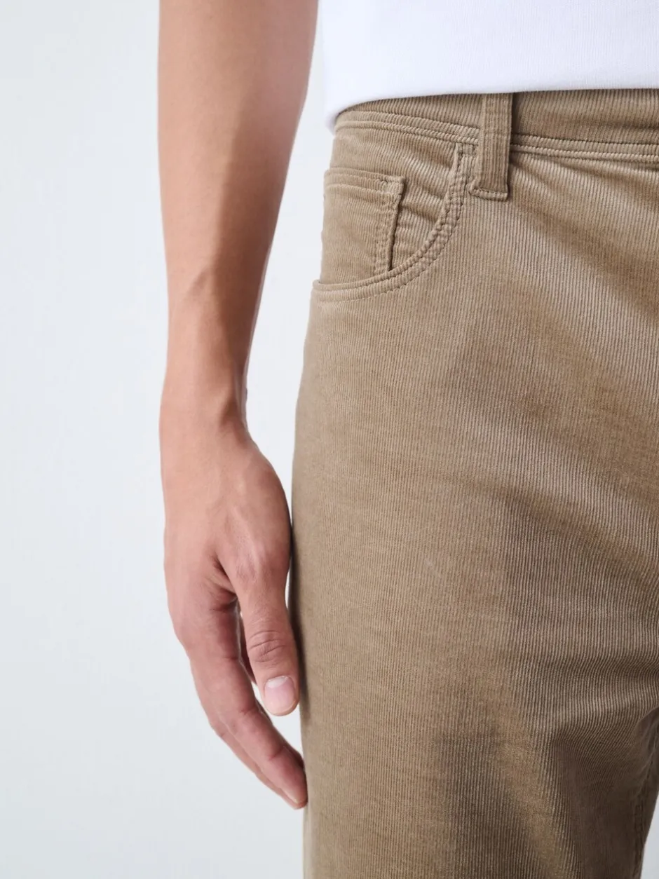 Broeken En Chino's*Next - Motionflex Corduroy Stretch Trousers Zand
