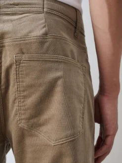 Broeken En Chino's*Next - Motionflex Corduroy Stretch Trousers Zand