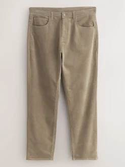 Broeken En Chino's*Next - Motionflex Corduroy Stretch Trousers Zand