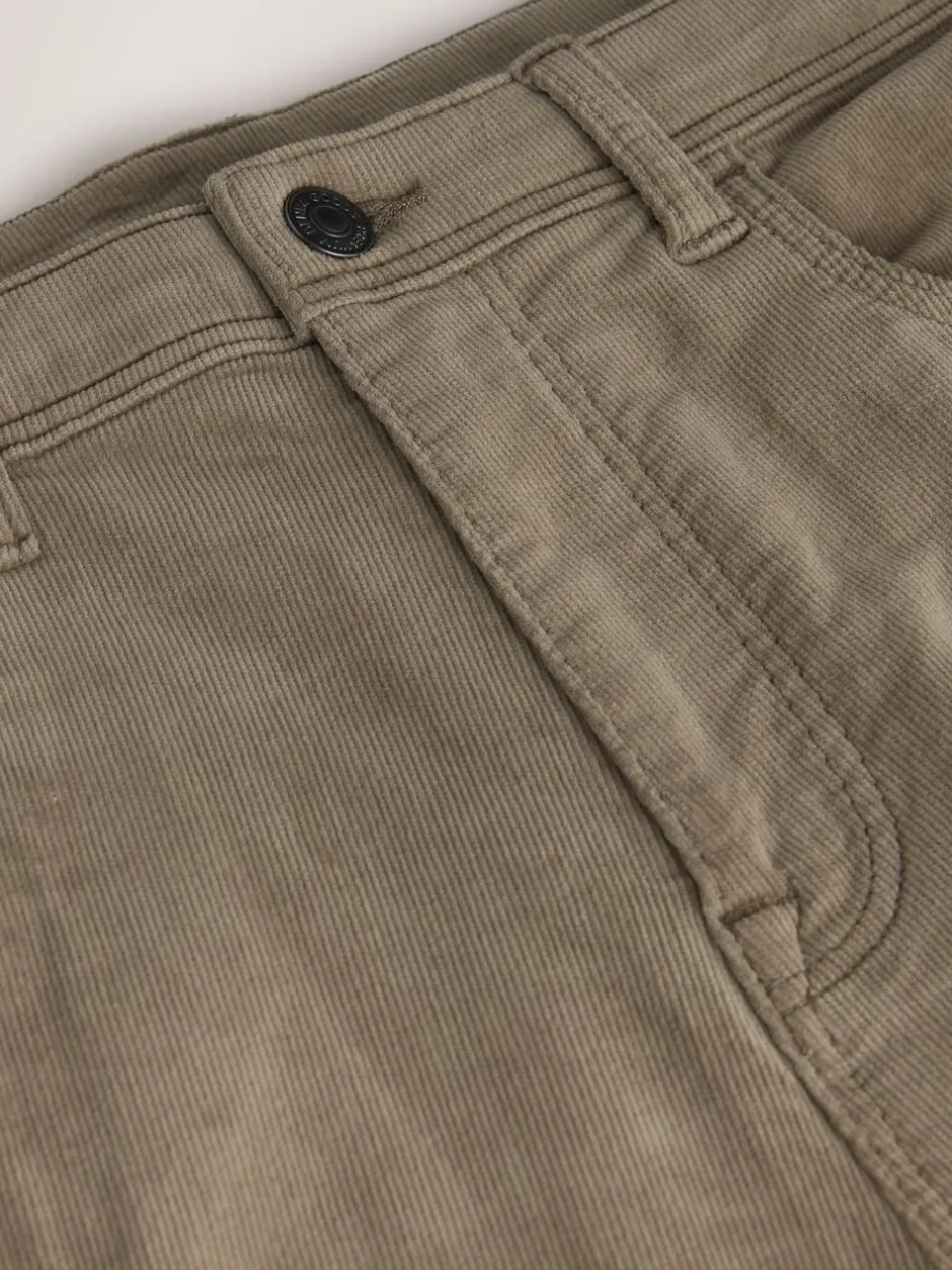 Broeken En Chino's*Next - Motionflex Corduroy Stretch Trousers Zand