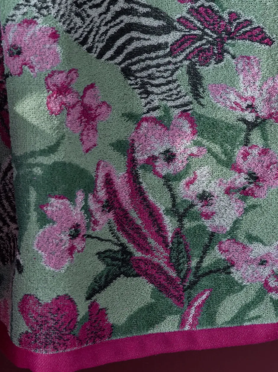 Handdoeken En Badmatten|Next Zebra 100% katoenen handdoek met bloemenprint
