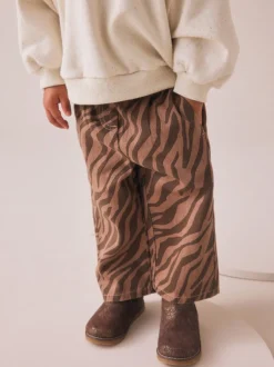 Jeans En Joggingbroeken|Jeans|Next - Jeans met wijde pijpen (3 mnd-7 jr) Zebraprint