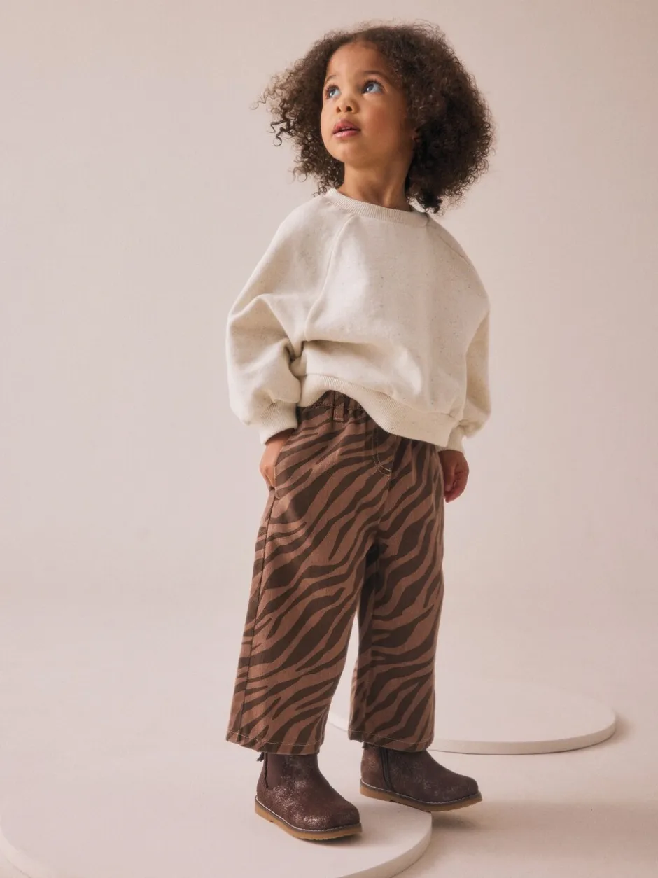 Jeans En Joggingbroeken|Jeans|Next - Jeans met wijde pijpen (3 mnd-7 jr) Zebraprint