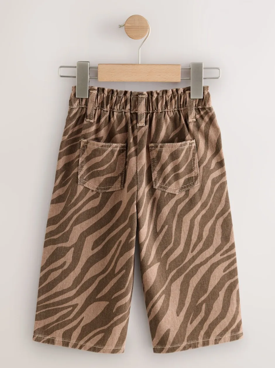 Jeans En Joggingbroeken|Jeans|Next - Jeans met wijde pijpen (3 mnd-7 jr) Zebraprint