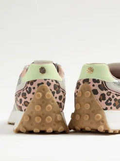 Sneakers*Love & Roses - - Retro comfortabele joggingsneakers van gemengd materiaal Zilverglitter