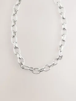 Sieraden|Next - Double Link Chunky Chain Necklace Zilverkleurig