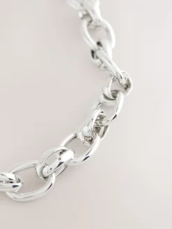 Sieraden|Next - Double Link Chunky Chain Necklace Zilverkleurig