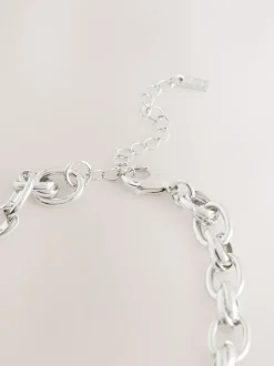 Sieraden|Next - Double Link Chunky Chain Necklace Zilverkleurig