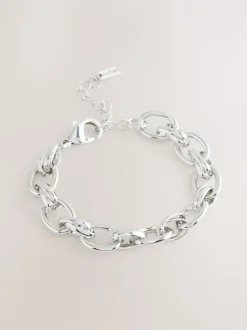 Sieraden|Next - Double Link Chunky Chain Bracelet Zilverkleurig