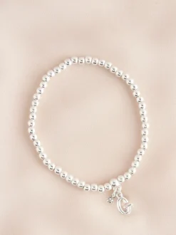 Sieraden*Next Zilverkleurig - Letterarmband met stretch