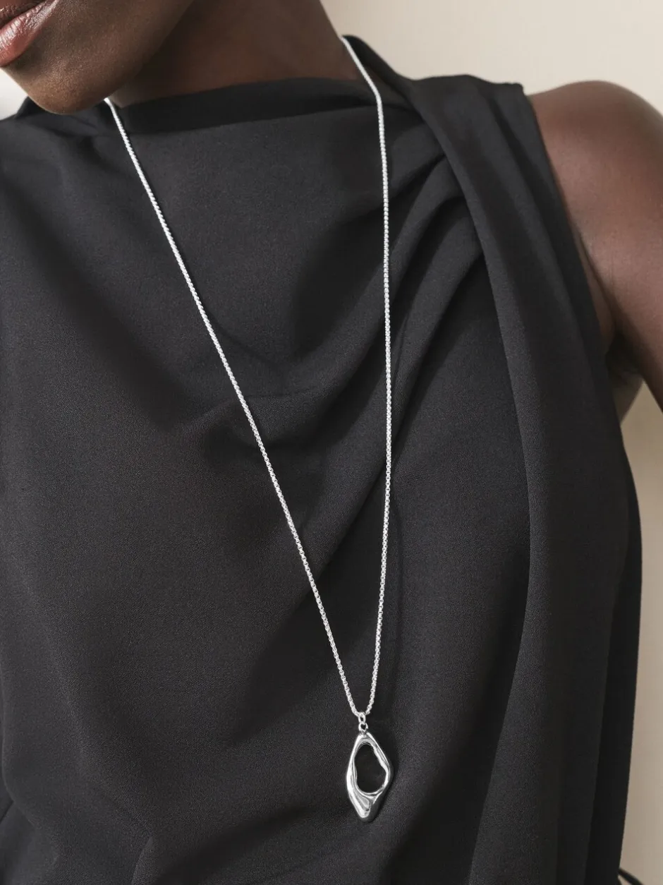 Sieraden|Next Zilverkleurig - Long Pendant Necklace