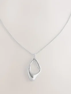 Sieraden|Next Zilverkleurig - Long Pendant Necklace