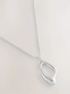 Sieraden|Next Zilverkleurig - Long Pendant Necklace