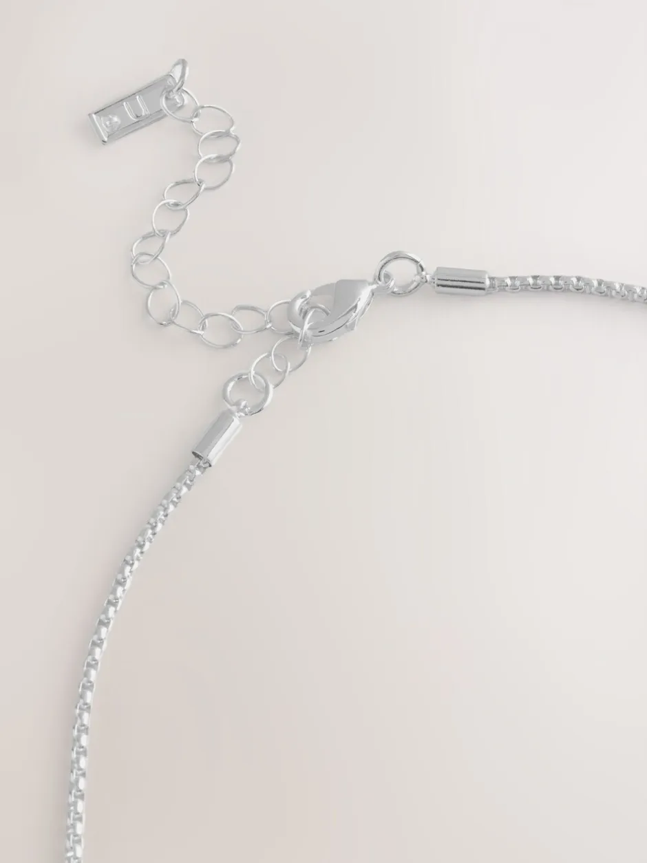 Sieraden|Next Zilverkleurig - Long Pendant Necklace