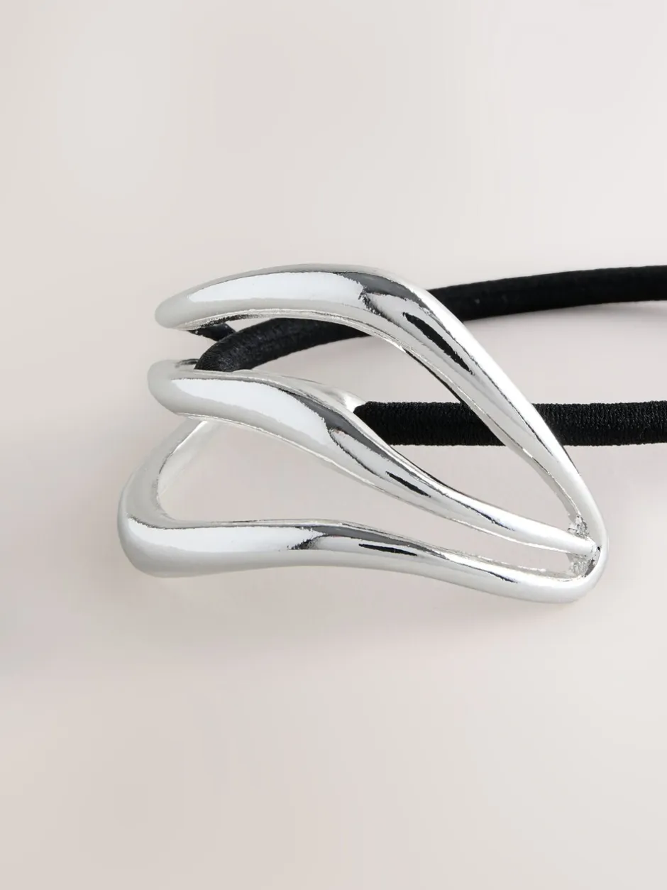 Haaraccessoires|Next - Metal Hair Bobble Zilverkleurig