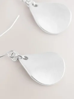 Sieraden|Next - Oorhangers met bloemblad Zilverkleurig