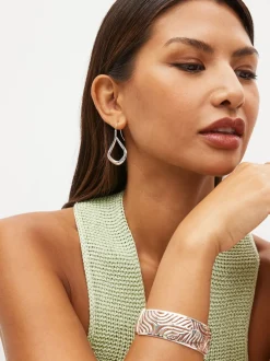 Sieraden|Next - Traanvormige oorringen Zilverkleurig