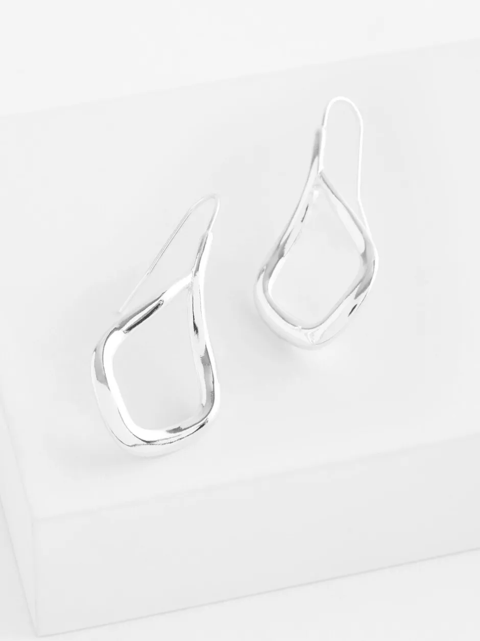 Sieraden|Next - Traanvormige oorringen Zilverkleurig